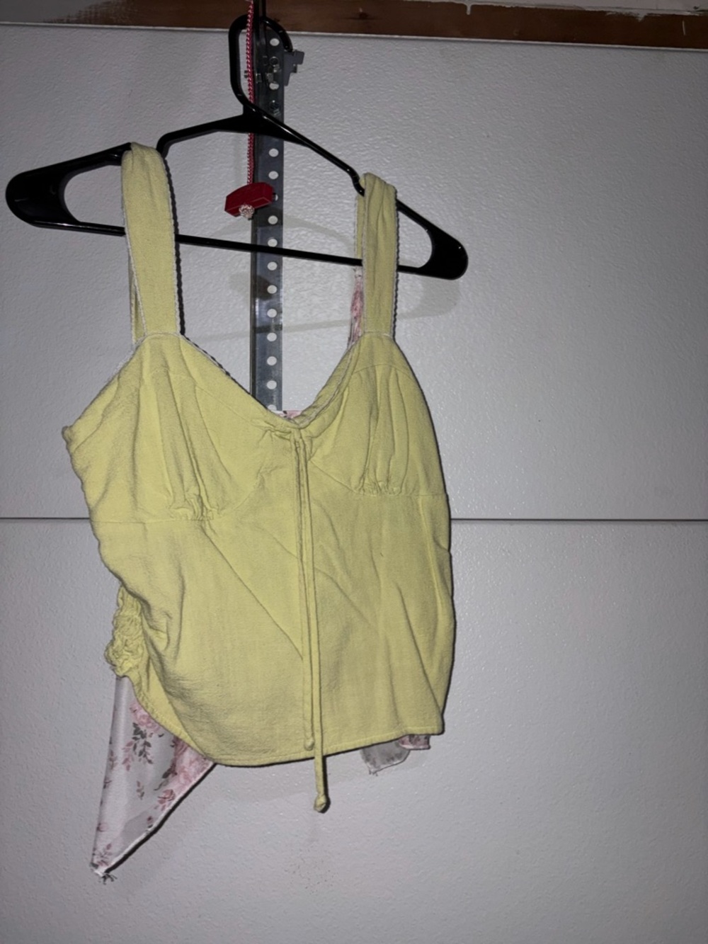Sienna Sky Pale Yellow Tie-Front Camisole